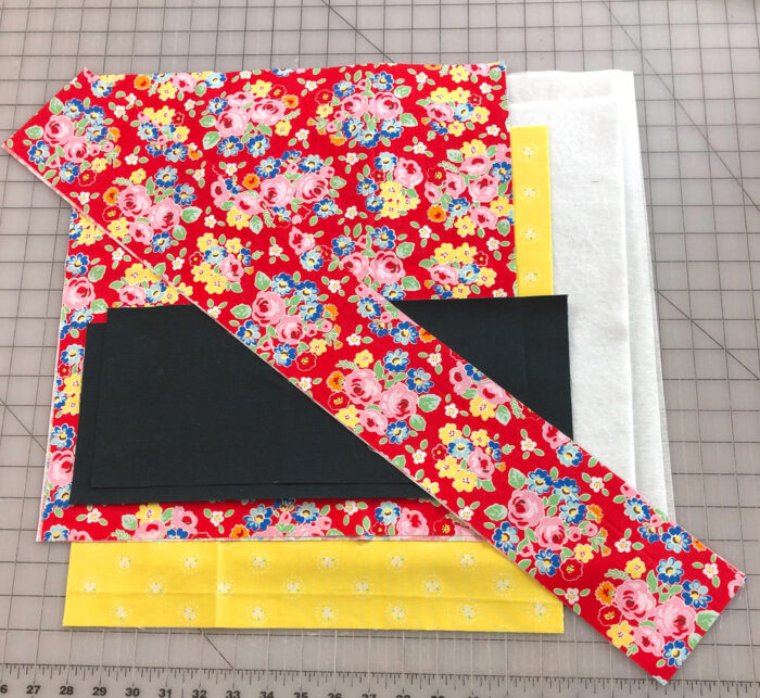 fabric pieces for tote bag