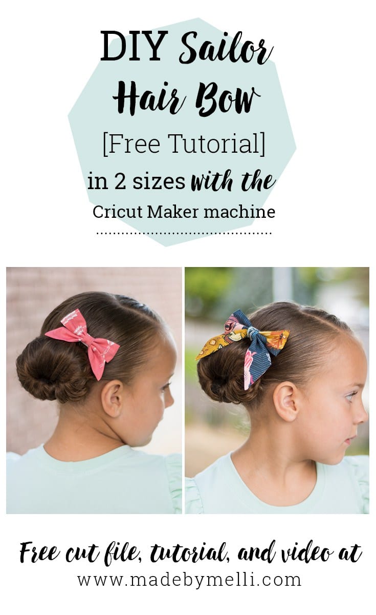Free tutorial for a Sailor Hair Bow by Made by Melli