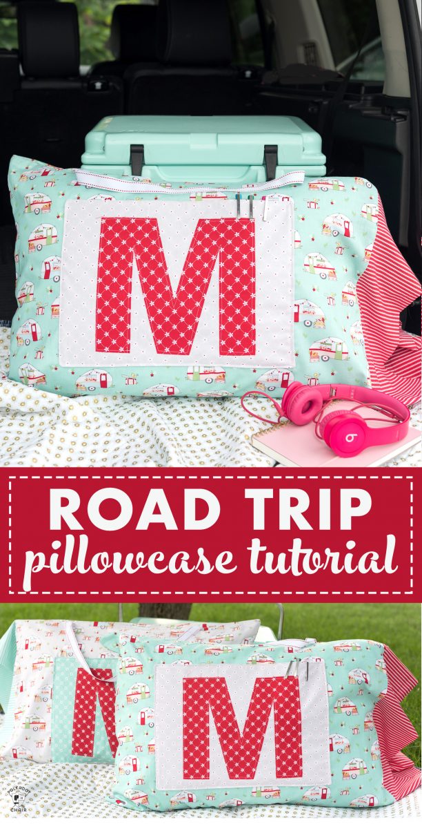road trip pillowcase