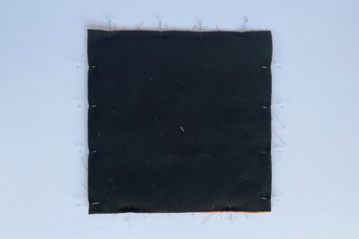 black fabric on table - during construction