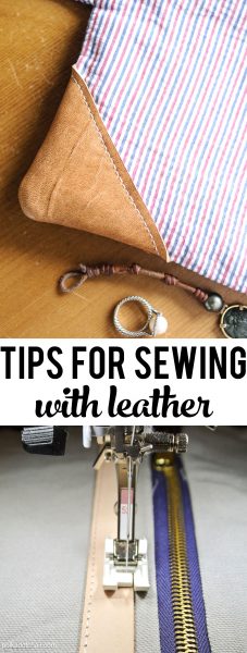 Simple tips and tricks to help get you started sewing with leather on your home sewing machine.