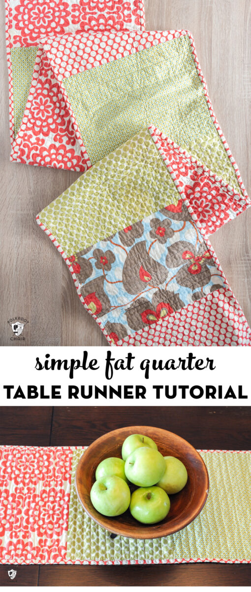 Fat quarter table runner